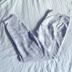 White Camo Athletic Leggings